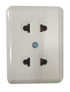 Focus Surface Flat Pin Outlet w/g 2g